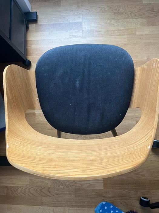 Stol med tygsits: Före och efter - Före